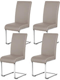 Pack de 4 Sillas Tapizadas para Comedor, Diseno Moderno con Alta Resistencia para Cocina, Oficina o Reuniones