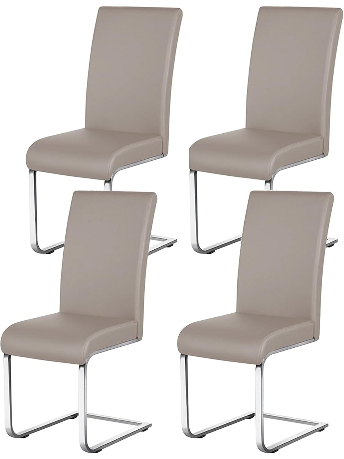 Pack de 4 Sillas Tapizadas para Comedor, Diseno Moderno con Alta Resistencia para Cocina, Oficina o Reuniones